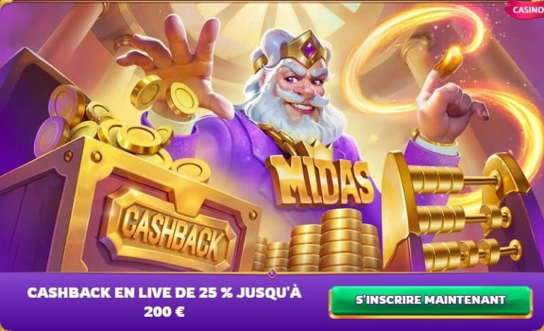 Midasluck Casino cashback live