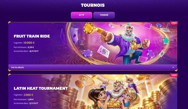 Midasluck Casino tournois